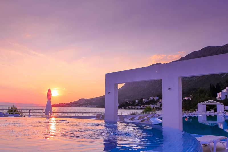 Živogošće - Sensimar Adriatic Beach Resort - západ slunce
